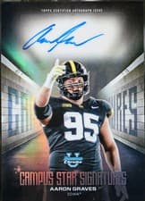 2025 Bowman University Chrome Campus Star Signatures Aaron Graves #CSS-AG card