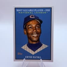 2025 Topps Update Most Valuable Ernie Banks #MV-37 card