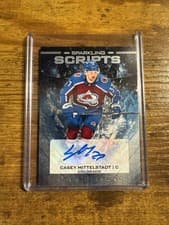 2024-25 Upper Deck Black Diamond Sparkling Scripts Casey Mittelstadt #SS-CM card