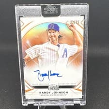 2025 Topps Chrome Black Ivory Autographs Randy Johnson #IVA-RJ card