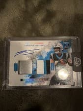 2025 Panini Impeccable Rookie Patch Autos Trevor Etienne #20 card