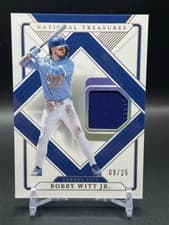 2025 Panini National Treasures Treasured Threads Bobby Witt Jr. #25 card