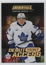 2025-26 Upper Deck Credentials Base Set Easton Cowan #111 card