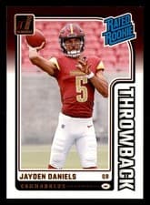 2024 Donruss Rated Rookies Throwback Jayden Daniels #43