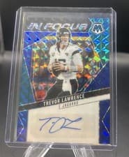 2025 Panini Mosaic In Focus Signatures Trevor Lawrence #IFS-TLE card