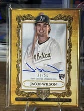Jacob Wilson 2025 Topps Gilded Collection Topps Gallery of Gold Autographs card