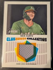 2026 Topps Heritage Clubhouse Collection Relics Nick Kurtz #CCR-NK card