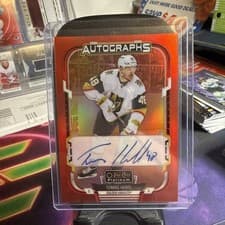 2025-26 O-Pee-Chee Platinum Red Rainbow Autos Tomas Hertl #RA-HE card