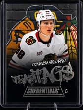 2025-26 Upper Deck Credentials Team Tags Connor Bedard #TT-28 card