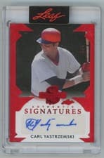 2025 Leaf Spectacular Baseball Spectacular Signatures Carl Yastrzemski #S-CY1 card