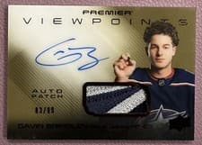 2024-25 Upper Deck Premier Viewpoints Auto Patch Gavin Brindley #V-GB card