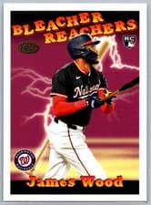 2025 Topps Update Bleacher Reachers James Wood #BR-11 card