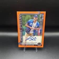 2025 Topps 2024 First Pitch Autographs Joey Graziadei #FPA-GRA card