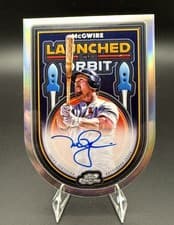 2025 Topps Cosmic Chrome Launched Into Orbit Autographs Mark McGwire #LIOA-MMC card