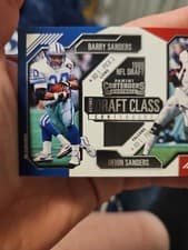 Barry Sanders / Deion Sanders 2024 Panini Contenders Historic Draft Class card