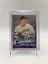 2025 Topps Heritage Real One Autographs Zebby Matthews #ROA-ZM card
