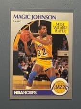 Magic Johnson 1990-91 Hoops Base Set card