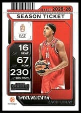 Zach LeDay 2025-26 Panini Contenders EuroLeague Base Season Ticket card