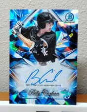 2025 Bowman Draft Sapphire Sapphire Selections Autographs Billy Carlson #SSA-BC card