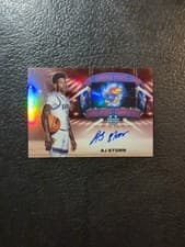 2024-25 Bowman University Chrome Campus Visits Autographs AJ Storr #CVA-AS card