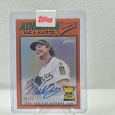 2026 Topps Heritage Chrome Autographs Nick Kurtz #ROAC-NK card