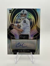 Cam Miller 2025 Panini Select Select Signature Prizm card