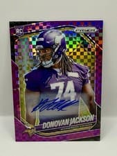 2025 Panini Prizm Sensational Signatures Donovan Jackson #17 card