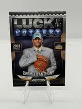 2024-25 Panini Prizm Black Luck of the Lottery Carmelo Anthony #6 card