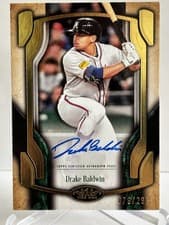 2026 Topps Tier One Break Out Autographs Drake Baldwin #BOA-DBA card