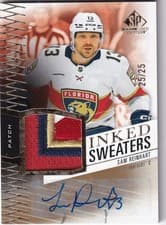 2025-26 SP Game Used Inked Sweaters Sam Reinhart #IS-SR card