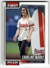 2026 Topps First Pitch Caroline Marks #FP-3 card