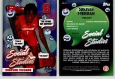 Donavan Freeman 2024-25 Bowman University Chrome Social Studies card