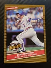 Bob Horner 1986 Donruss Highlights card