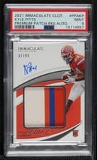 Kyle Pitts PREMIUM PATCHES 2021 Panini Immaculate Collegiate card