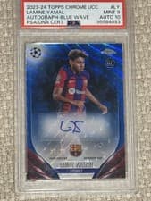 Lamine Yamal 2024 Topps Chrome UEFA Euro Autograph card