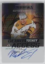 Matthew Wood 2025-26 Upper Deck Credentials Debut Ticket Access Autographs card