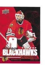 2025-26 Upper Deck Chicago Blackhawks Centennial Box Ed Belfour #44 card