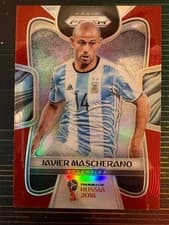 Javier Mascherano 2018 Panini Prizm World Cup card
