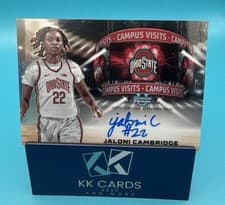 2024-25 Bowman University Chrome Campus Visits Autographs Jaloni Cambridge #CVA-JC card