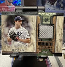 2025 Topps Museum Collection Meaningful Material Relics Gerrit Cole #MMR-GC card