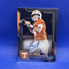 2025 Bowman University Chrome Chrome Prospect Autographs Joey Aguilar #BCA-JOE card
