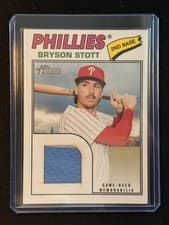 2026 Topps Heritage Real One Relics Bryson Stott #ROR-BS card