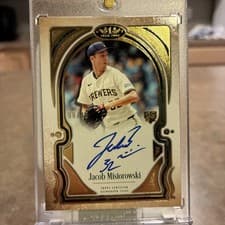 2026 Topps Tier One Autographs Jacob Misiorowski #BCA-JMI card