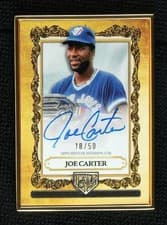 Joe Carter 2025 Topps Gilded Collection Topps Gallery of Gold Autographs card