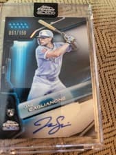 2026 Topps Chrome Black Autographs Jac Caglianone #CBA-CAG card