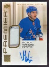 2024-25 Upper Deck Premier Acetate Auto Patch Rookies Victor Mancini #AR-VM card