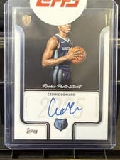 2025-26 Topps Rookie Photo Shoot Autographs Cedric Coward #RP-CC card