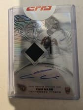 2025 Topps Chrome Rookie Patch Autographs Cam Ward #RPA-CW card