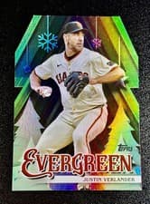 2025 Topps Holiday Evergreen Justin Verlander #E-14 card