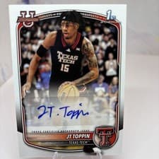 2025-26 Bowman Paper Prospects Retail Autographs JT Toppin #PA-JT card
